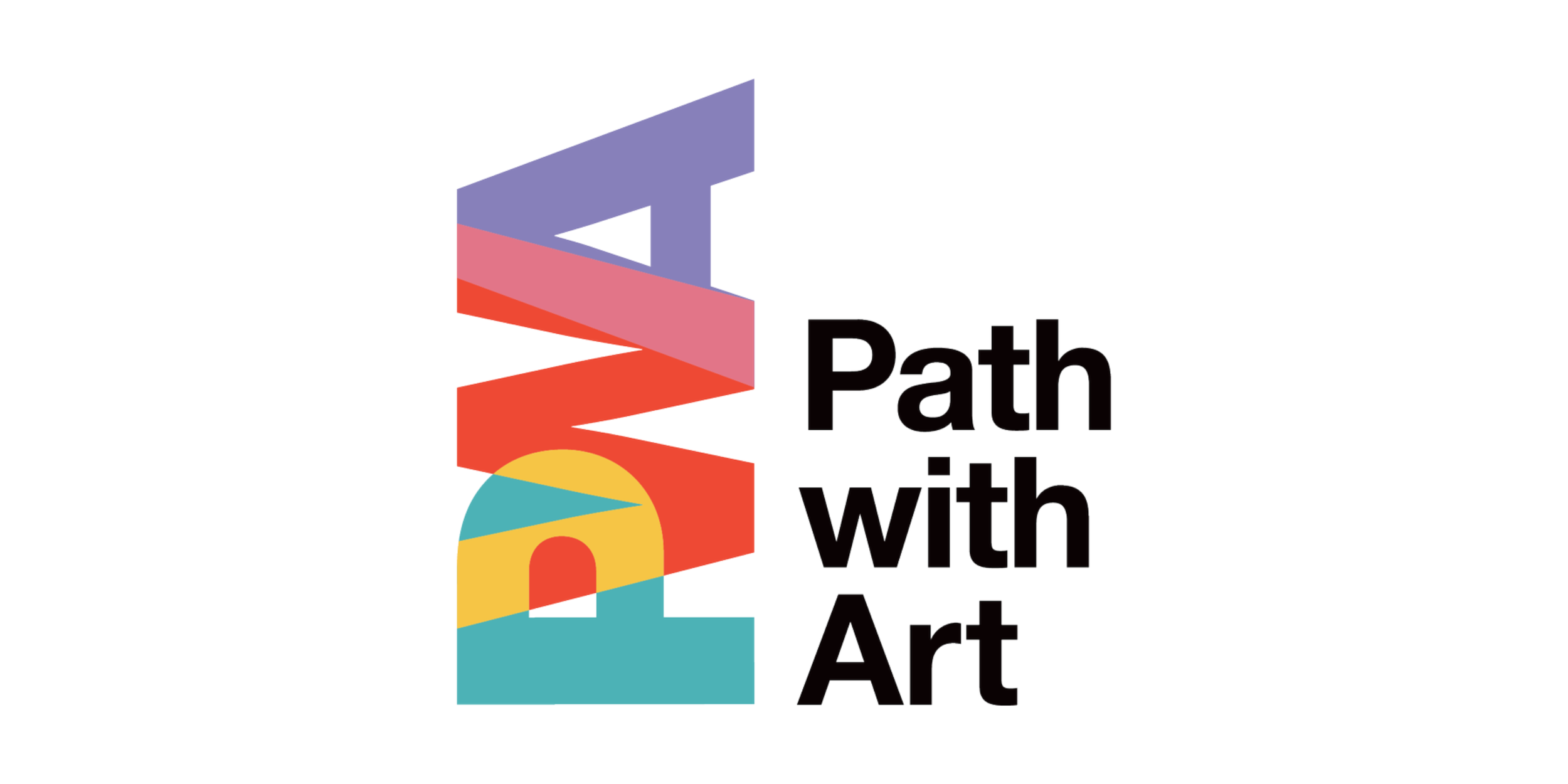 Colorful graphic of the word "Art" with each letter in a different color and font style, and the words "Path with Art" written in black next to it.