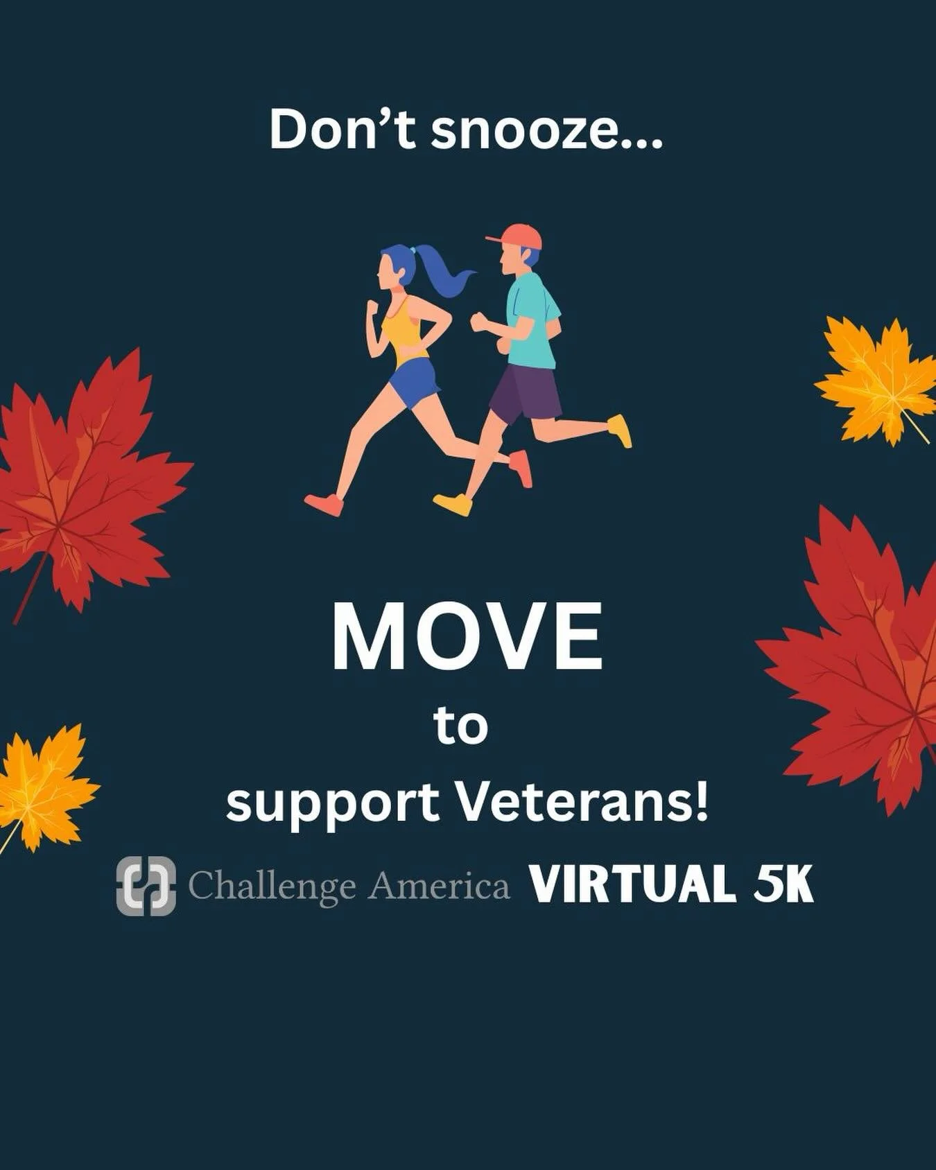 Skip the Turkey Nap Thursday and move your body for Veterans! 🔗 Link in bio 😎 #veterans #military #militaryveterans #5K #virtual5K #musictherapy #nonprofit