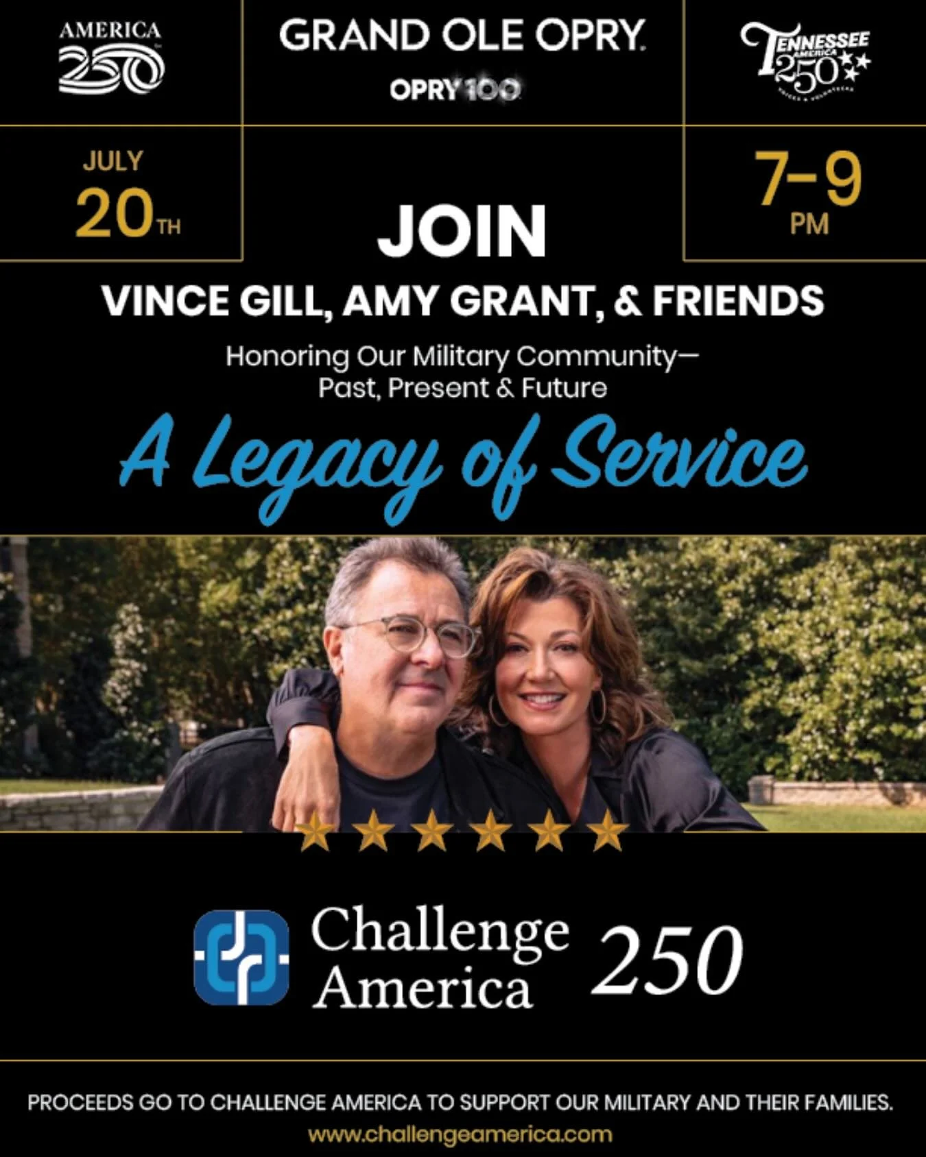 Have you heard the latest buzz??? 🐝

An unforgettable evening of music, service, and impact is coming to the iconic Grand Ole Opry this July and tickets are selling fast! @opry 

Challenge America, in partnership with The Opry 100, proudly presents 