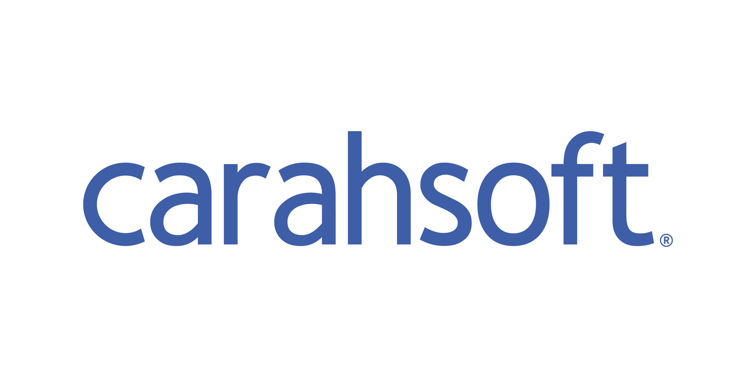 The word 'carahsoft' written in blue lowercase letters on a white background.