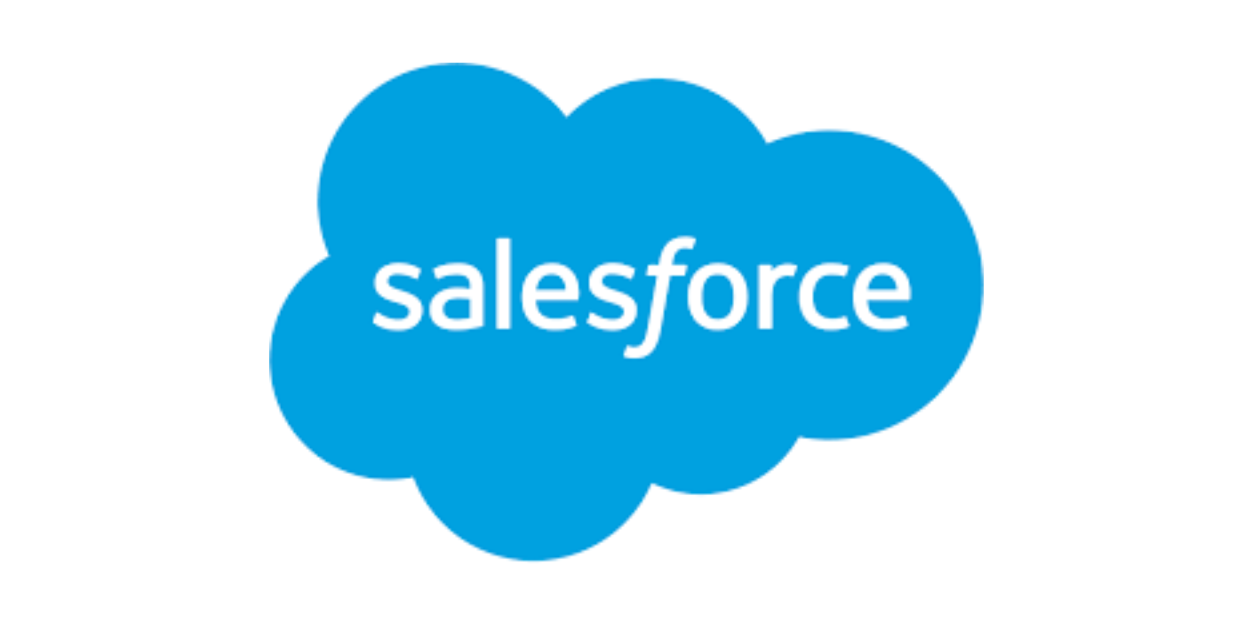 Salesforce logo in a blue cloud shape.