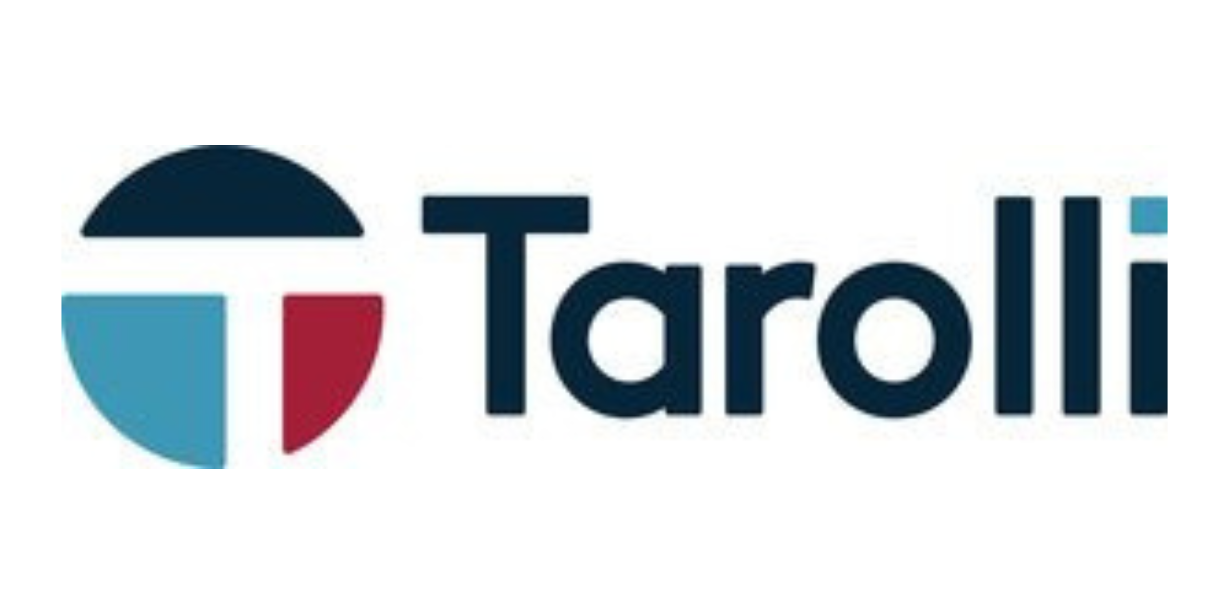 TAROLI logo with a circular icon containing four segments in navy blue, teal, red, and light blue, and the word 'Taroli' in navy blue text.