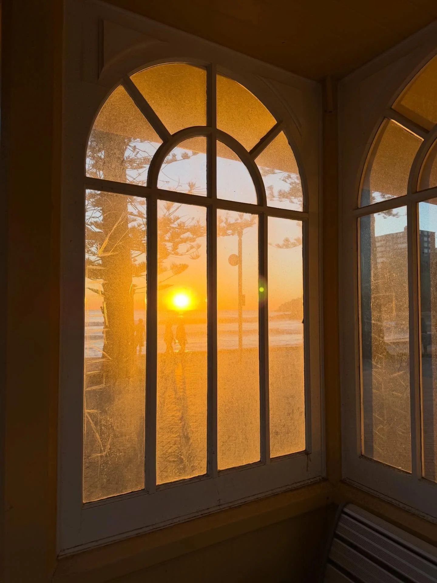 Morning glow at Manly Beach