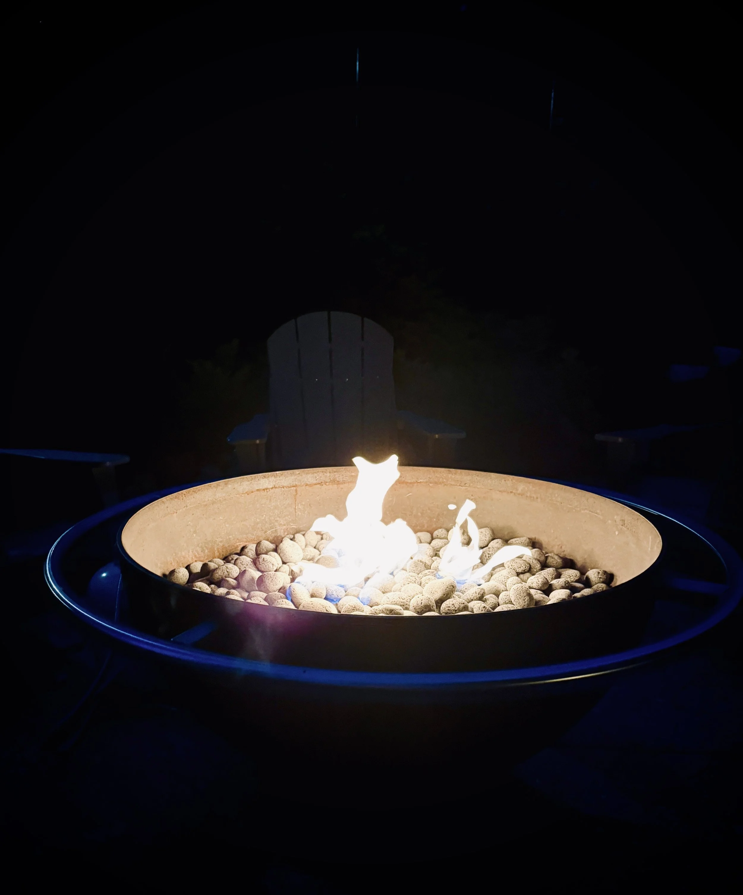 Two outdoor fire pits are perfect for making s’mores, sharing stories, and enjoying the stars.