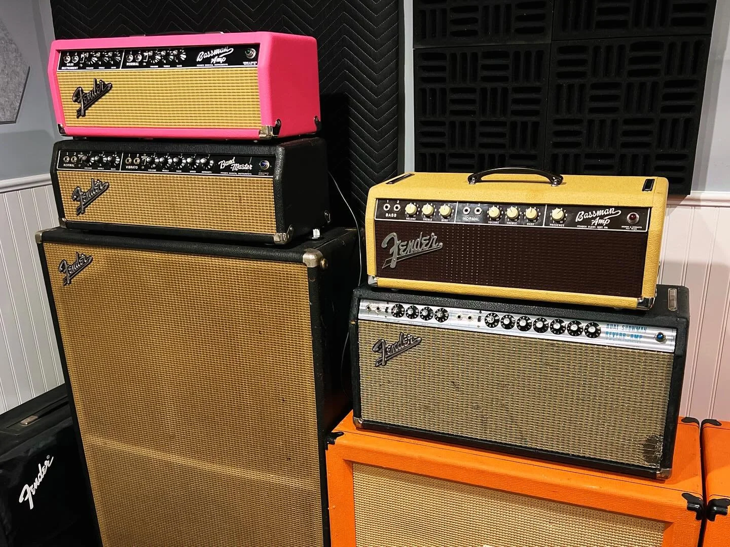 1961 Fender Bassman 6G6, fully restored.
When this one came in, it had lived a long life, and somewhere along the way a friend of the owner decided to make &ldquo;improvements&rdquo; to one of the greatest amp circuits ever made.

After weeks of care