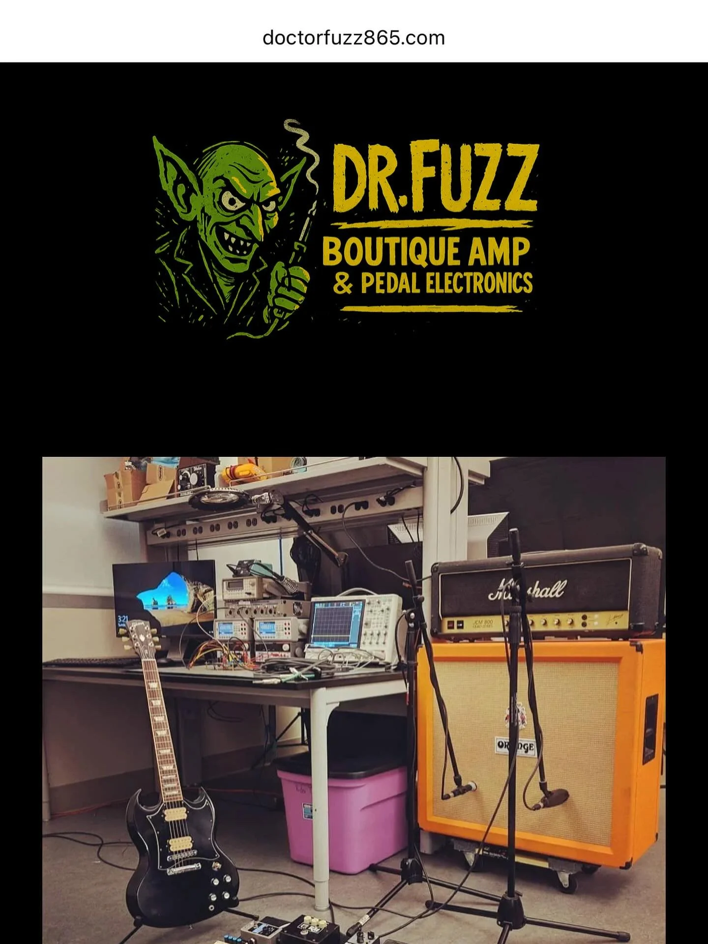 doctorfuzz865.com is officially up.

I finally have a proper home for my amp repairs, pedal builds, and vintage gear restorations.

More projects, demos, and analog mayhem coming soon.
Thanks for all the support &mdash; let&rsquo;s make some noise. ⚡