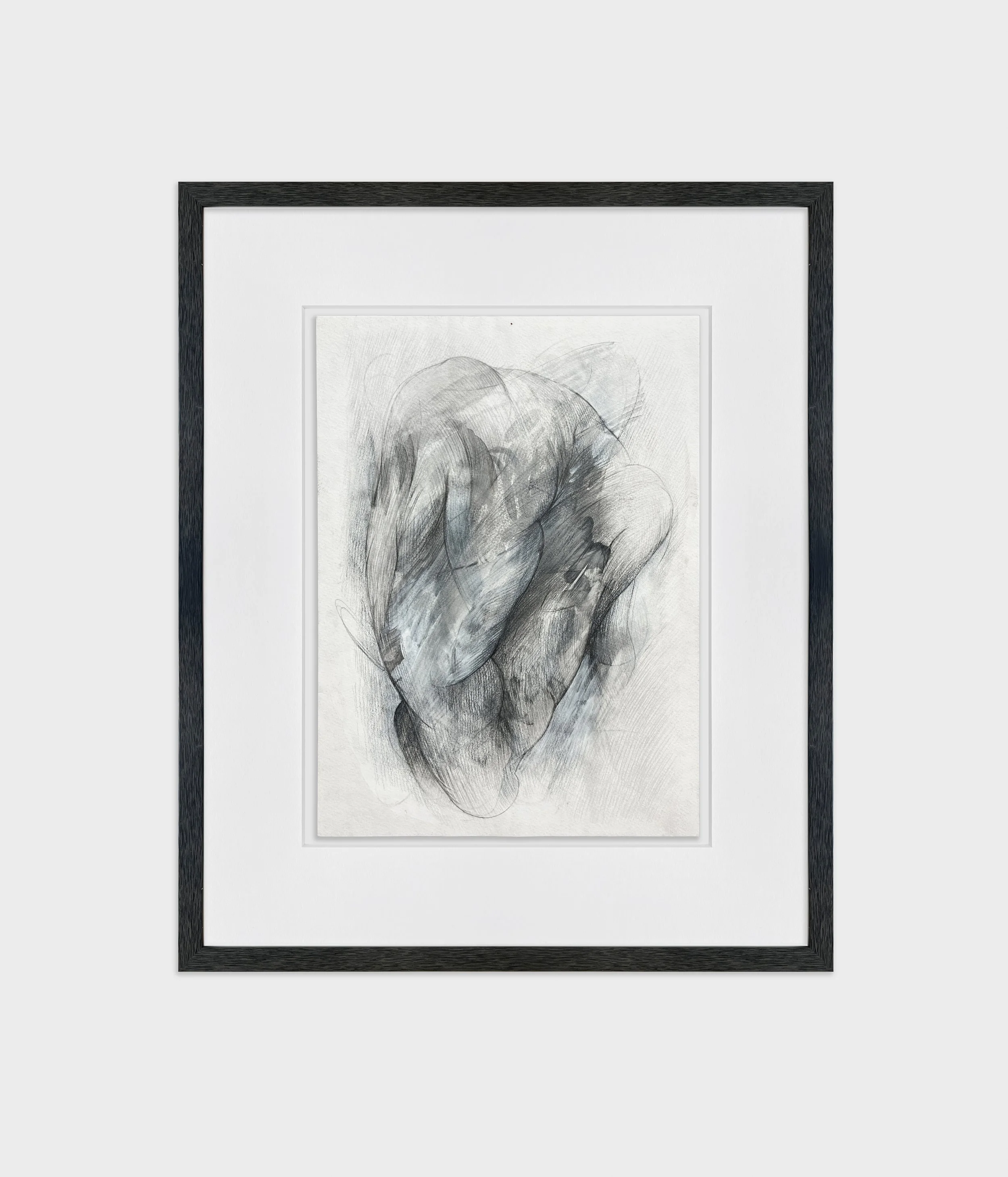 Torso II,  2025 
Graphite, charcoal + watercolor on paper 
19 x 23 inches (framed)
