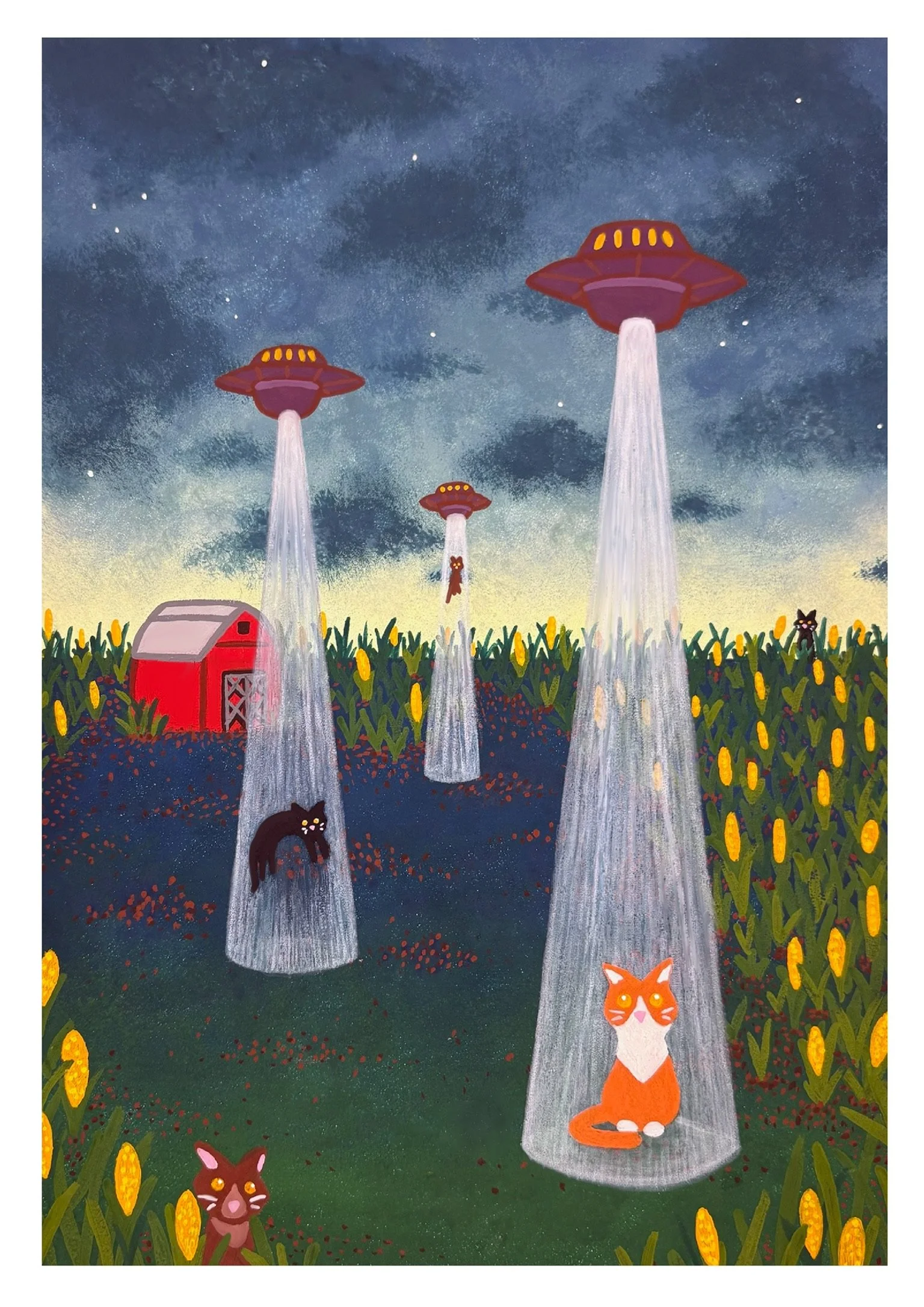 "Cats Always Land on their Feet" Art Print