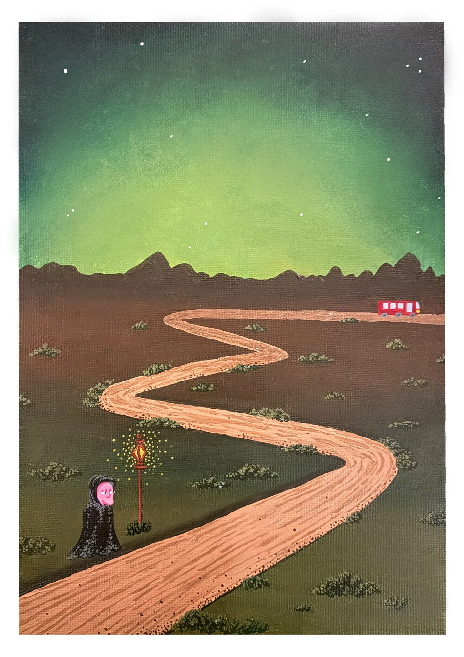 "Missed the Bus" Art Print