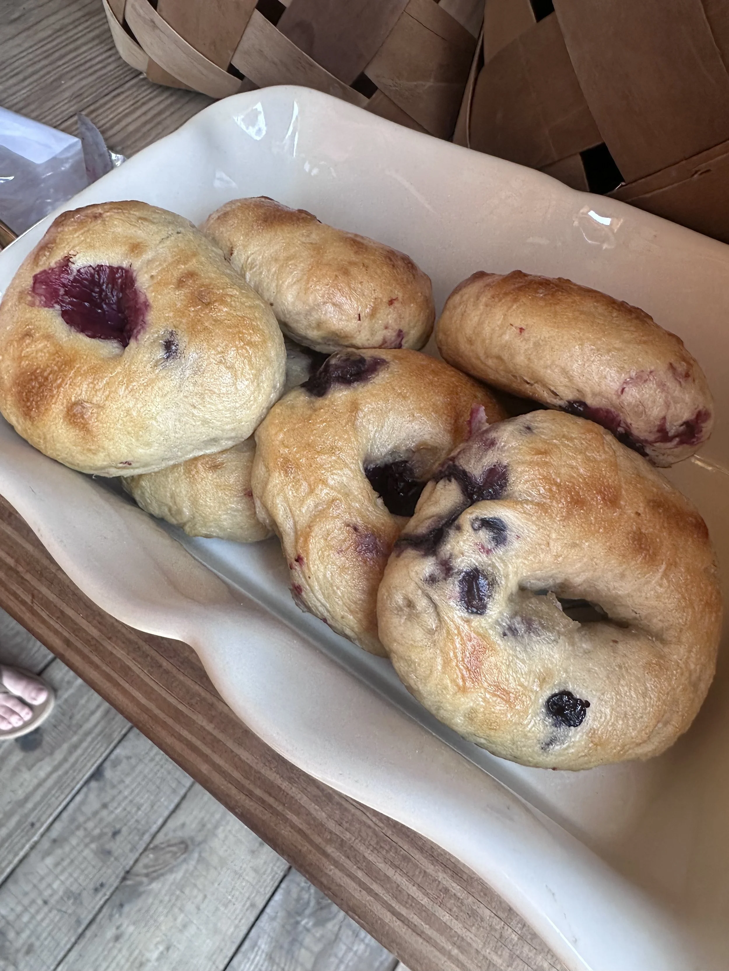 Blueberry bagels at Bluebird Farm in Burgaw.jpg