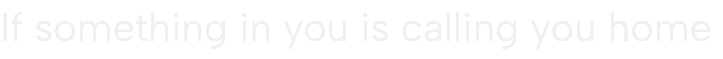 Text stating 'If something in you is calling you home'