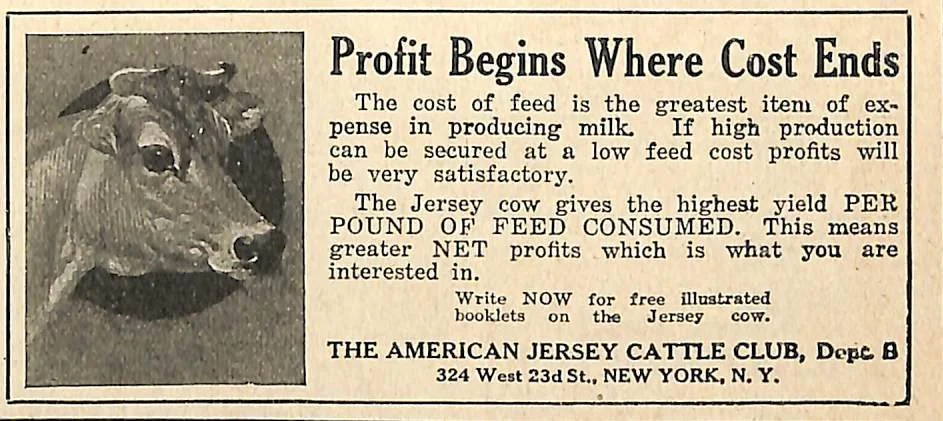 Jersey article from early 1900s.