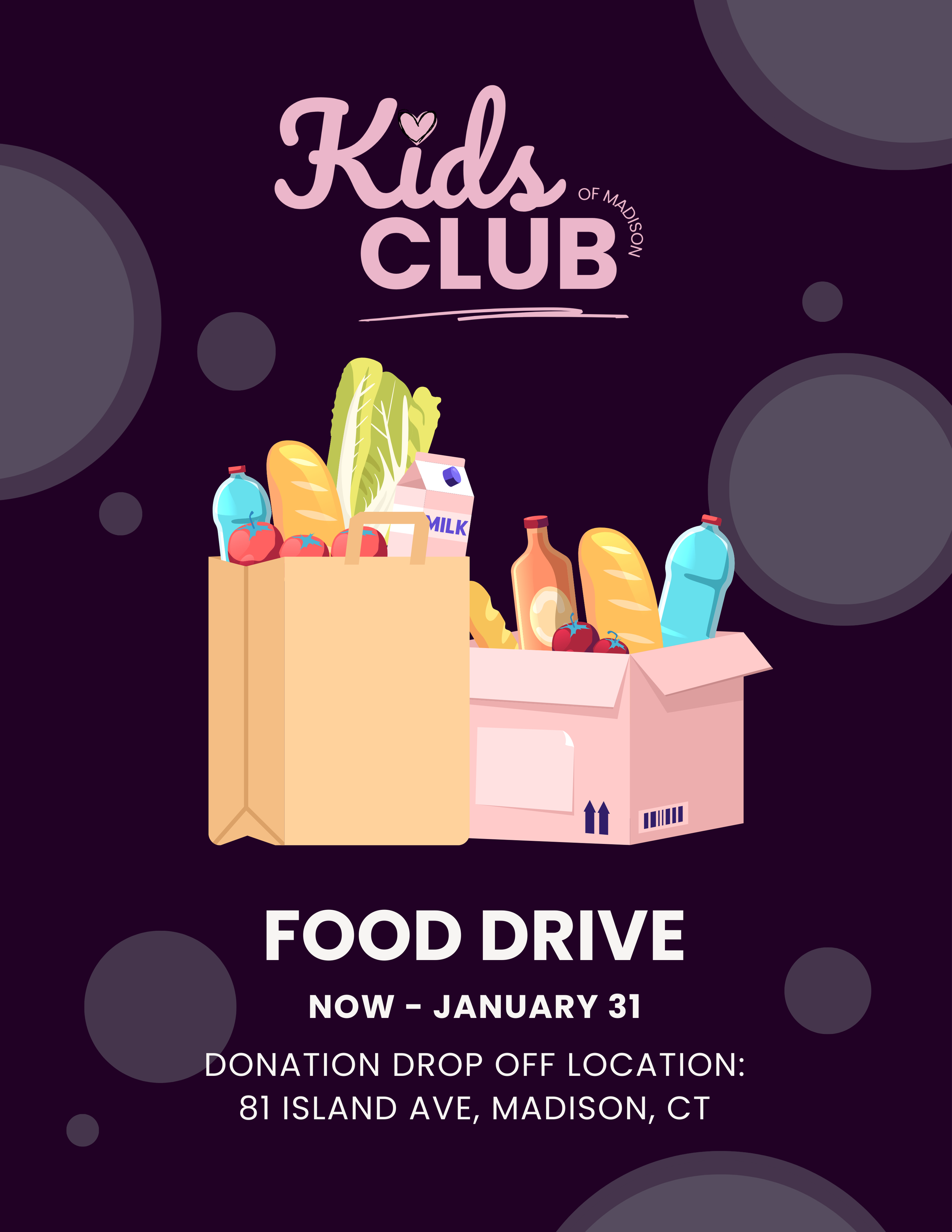 Kids Club of Madison Food Drive