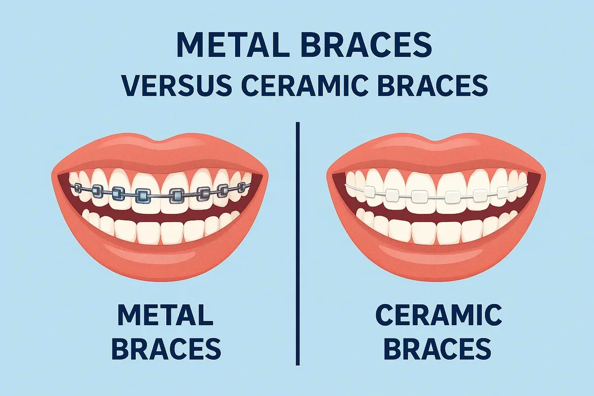What are the benefits of choosing ceramic braces over metal braces?