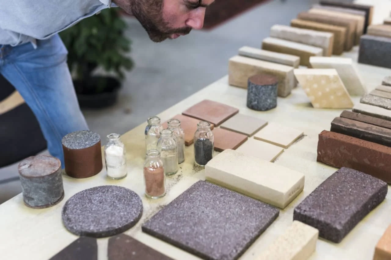 StoneCycling Turns Industrial and Demolition Waste Into Bricks (Circular by Design, Design Milk)