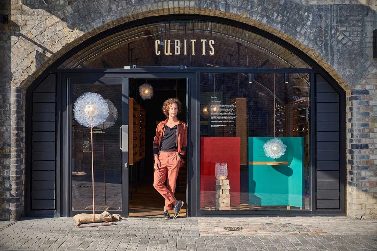 Yair Neuman Turns Waste Eyewear Lenses Into Lighting Collection (Circular by Design, Design Milk)