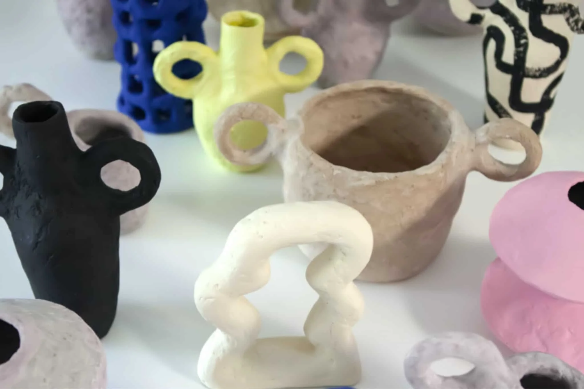 Jacqueline de la Fuente Turns Waste Paper + Cardboard Into Sculptural Vases (Circular by Design, Design Milk)