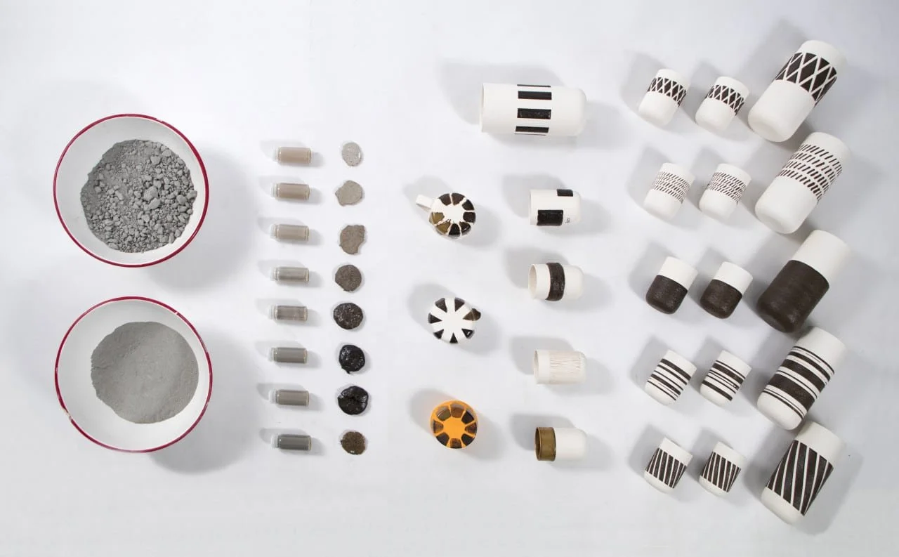 Studio Rope Turns Dust From Stone Processing Into Pottery Glazes (Circular by Design, Design Milk)