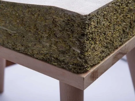 Henry&Co's Chayr made from hay and grass, Dezeen