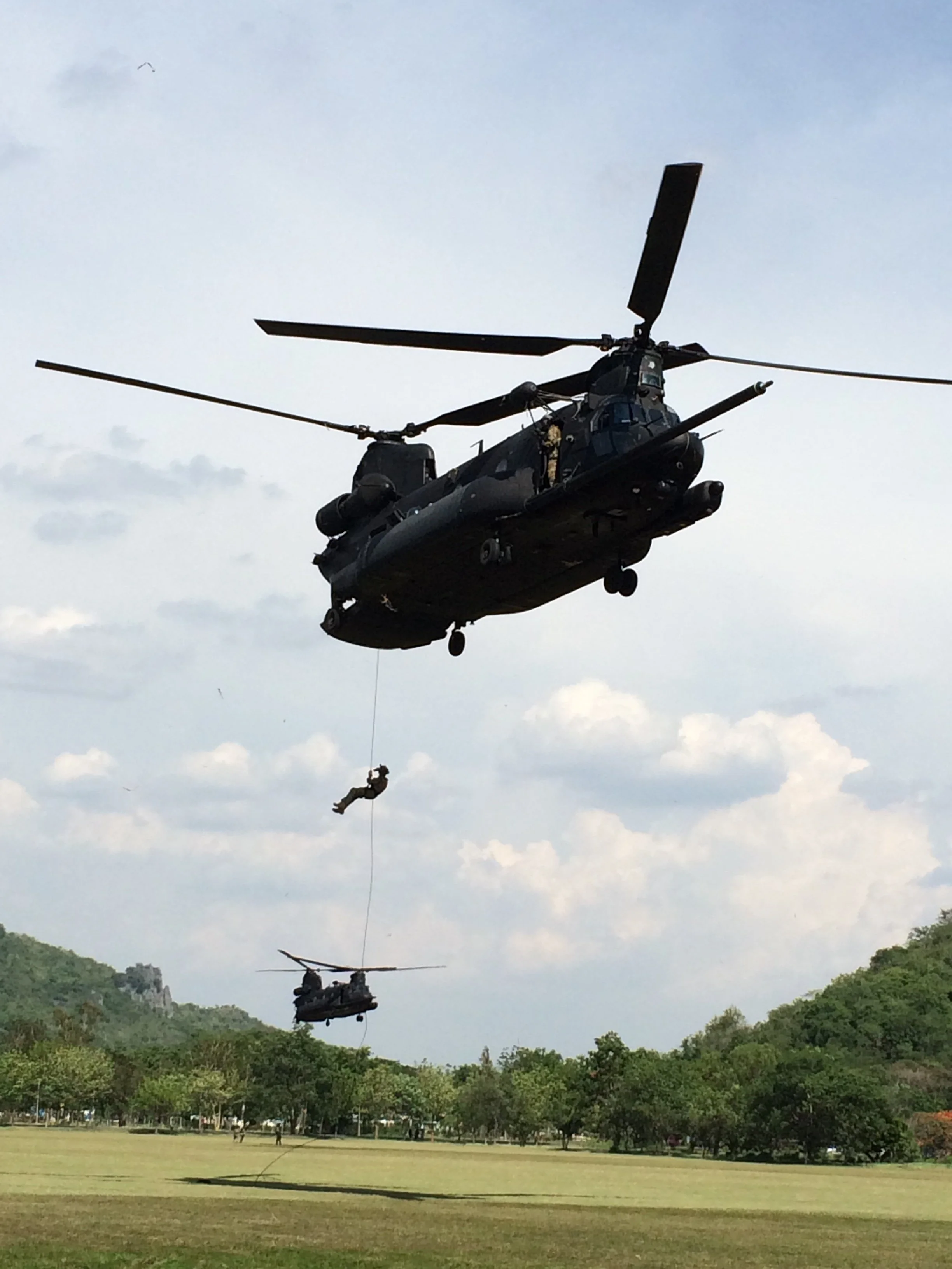 Special operations fast rope insertion demonstrating precision and readiness