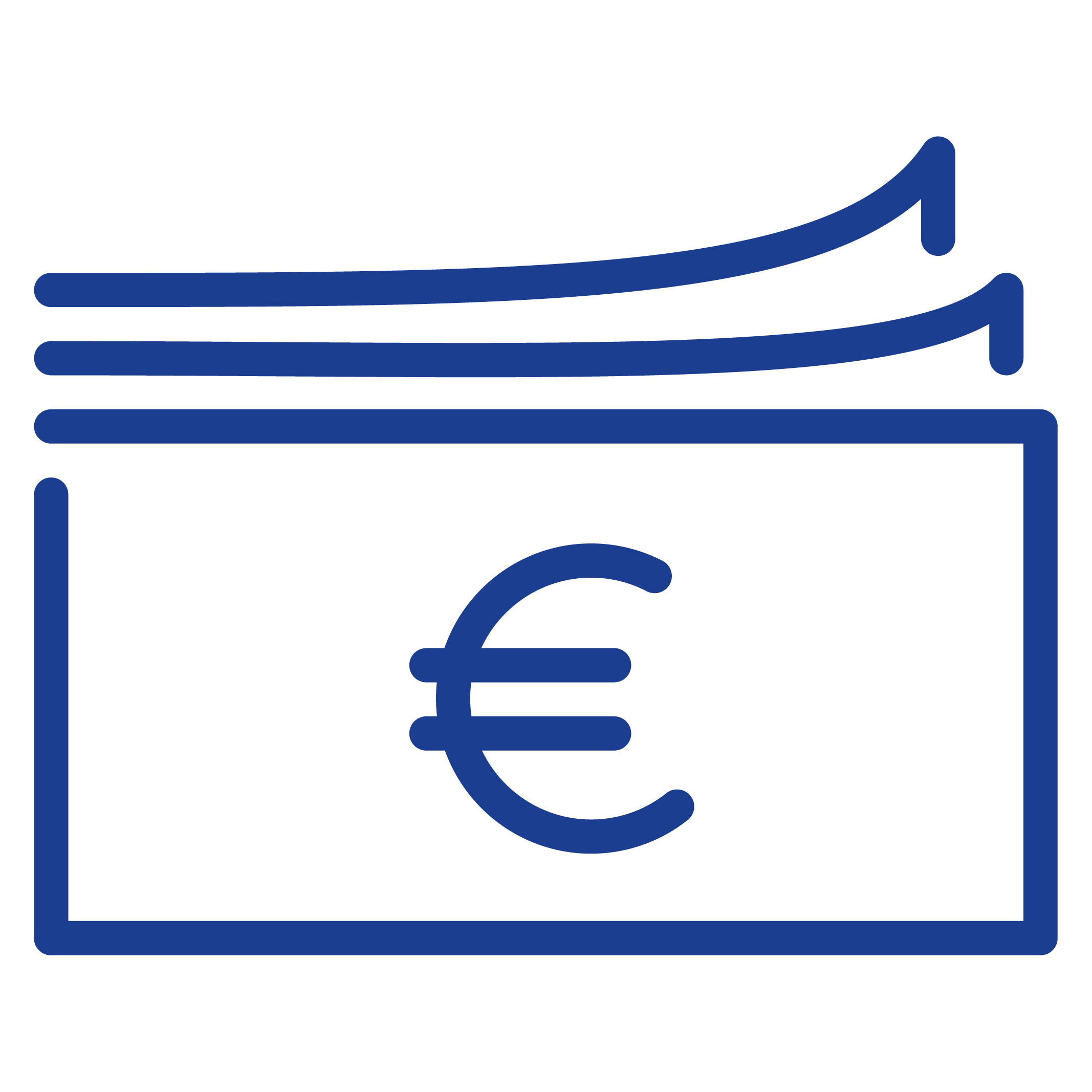 Symbolbild eines Geldscheins mit Eurozeichen