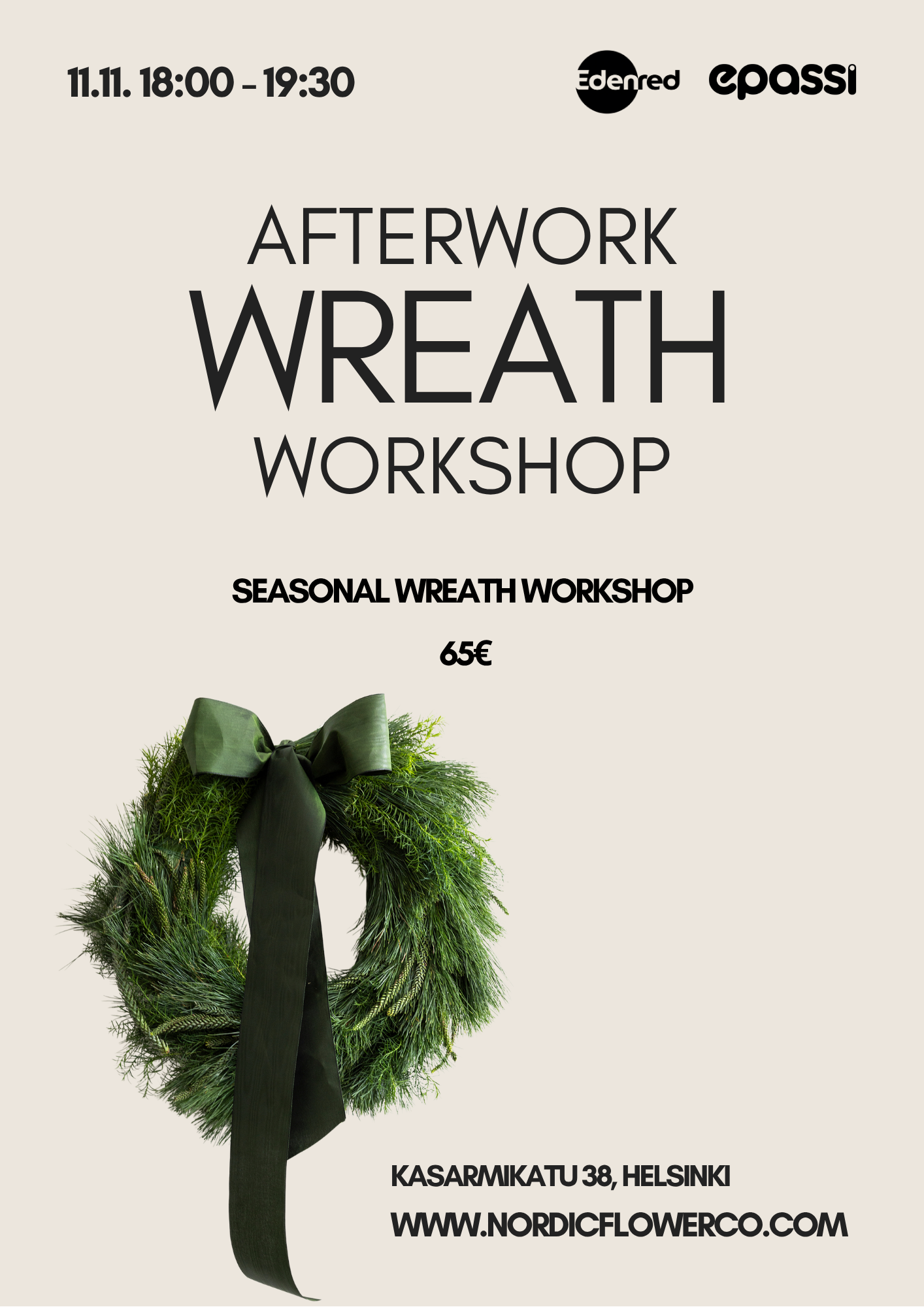 Seasonal wreath workshop