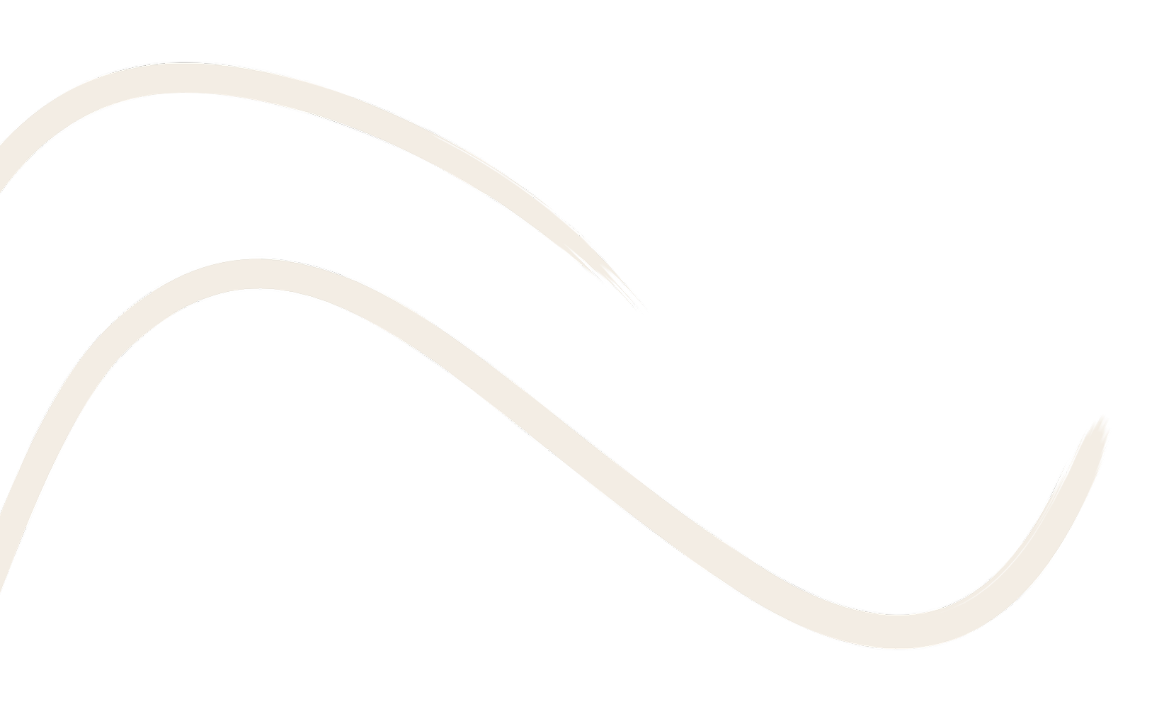 Zwei weiße, geschwungene Linien auf schwarz.