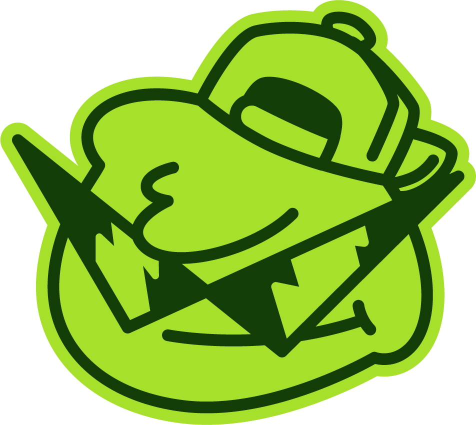 Our mascot, Lil' Snot in his cool ass shades and backwards cap