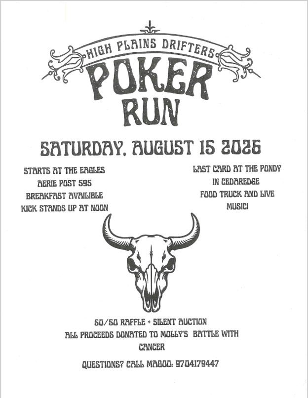 High Plains Drifters Poker Run