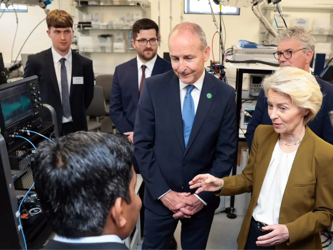 Tyndall's DAS research showcased to the European Commission President