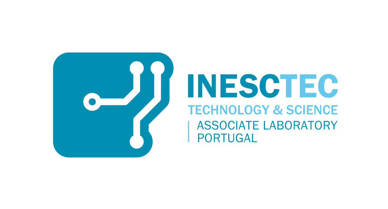 INESTEC Technology & Science logo with circuit graphic, text indicating association with an Laboratory in Portugal.