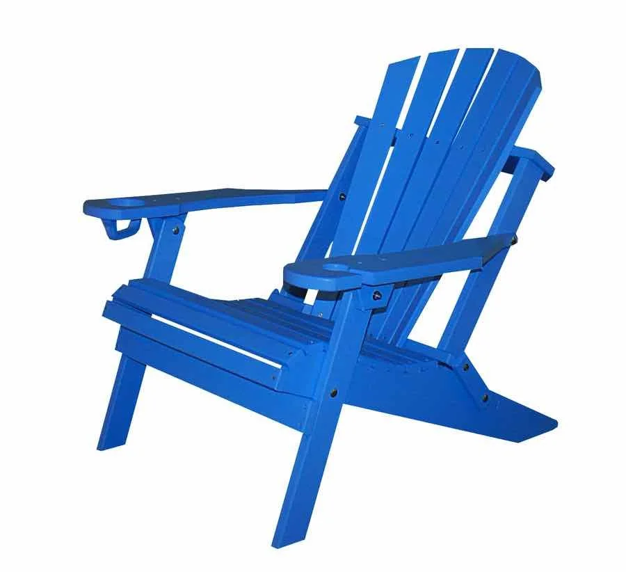 Blue Adirondack chair