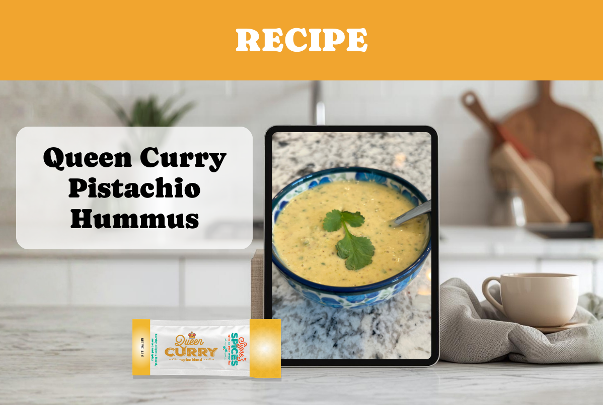 Queen Curry Pistachio Hummus