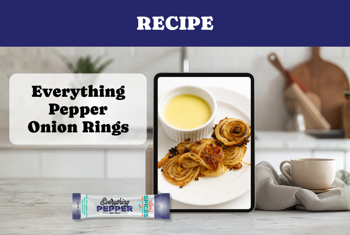 Everything Pepper Crunchy Onion Rings