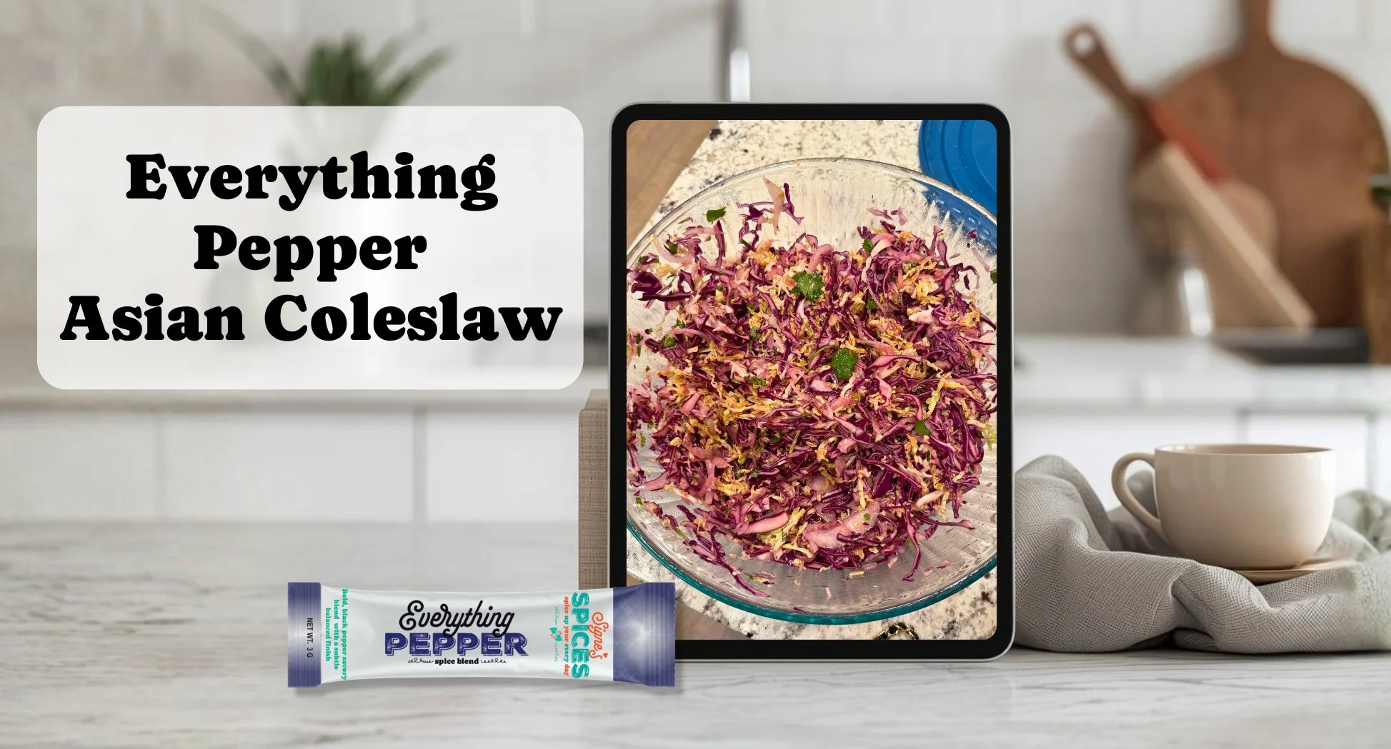 everything pepper asian coleslaw signes spices