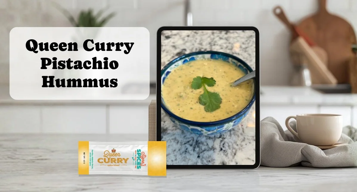queen curry pistachio hummus recipe