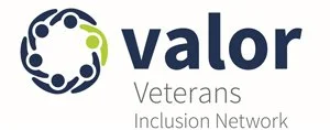 Valor Veterans Inclusion Network logo with circular emblem and text