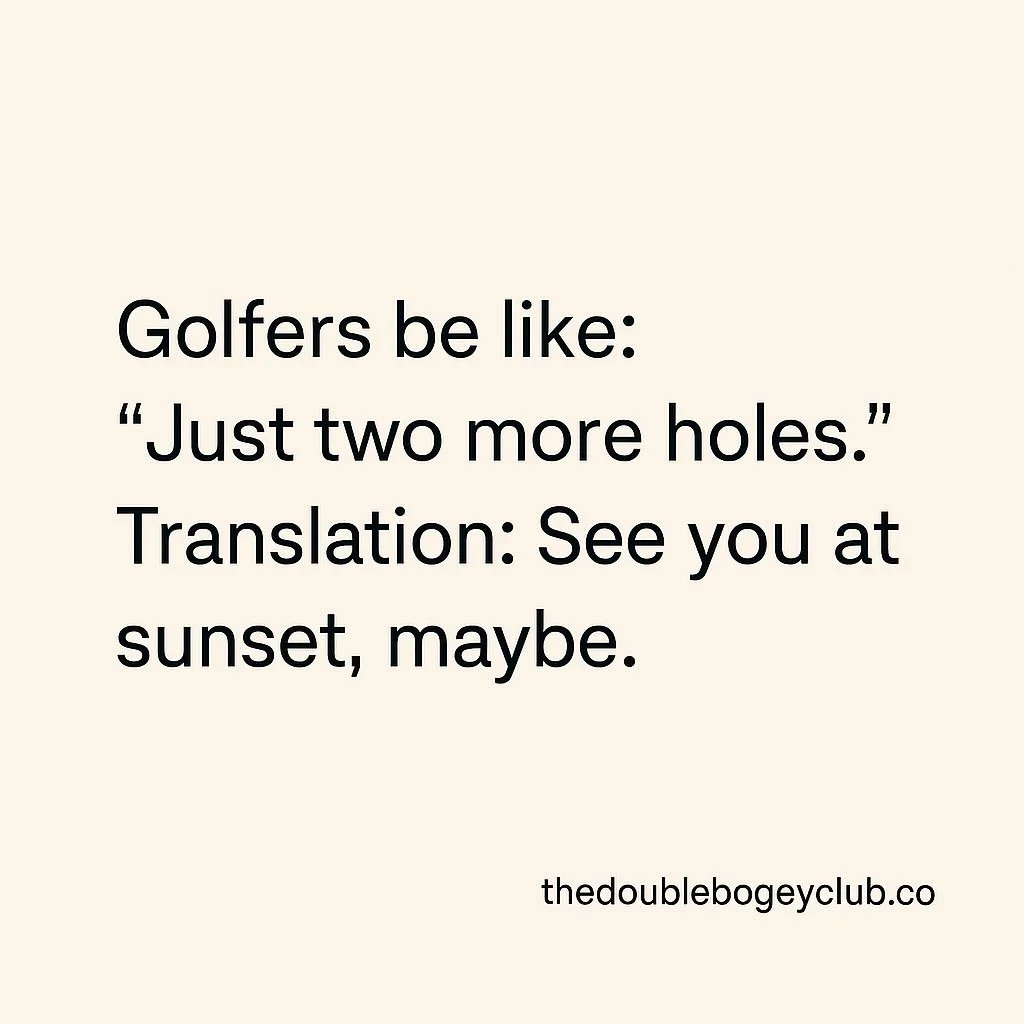 They said &ldquo;just two more holes.&rdquo;
The sun said &ldquo;good luck.&rdquo;
The cart girl said &ldquo;I have a life.&rdquo;
Swing Roast Studios said &ldquo;we&rsquo;re documenting the chaos.&rdquo;
#swingroaststudios #doublebogeyclubco #golfhu