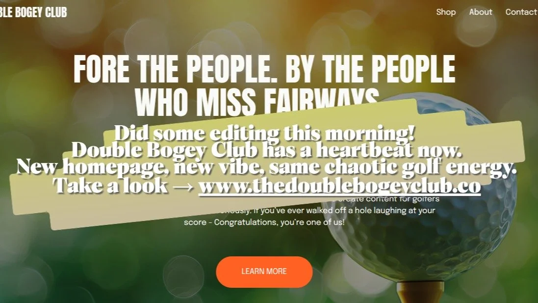 Someone got an update this morning! #doublebogeyclub #golfvibes #golfhumor #golfstyle #golfersofinstagram