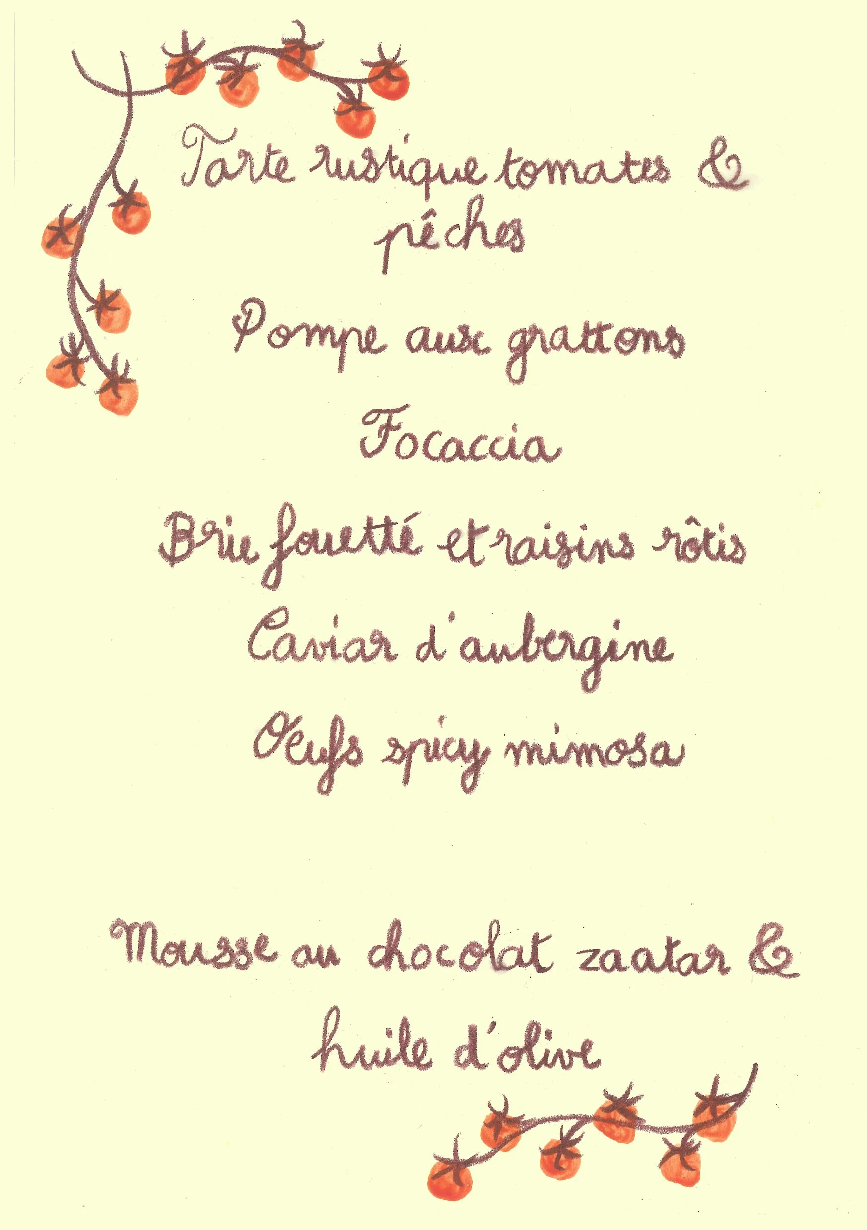 Menus personnalisés