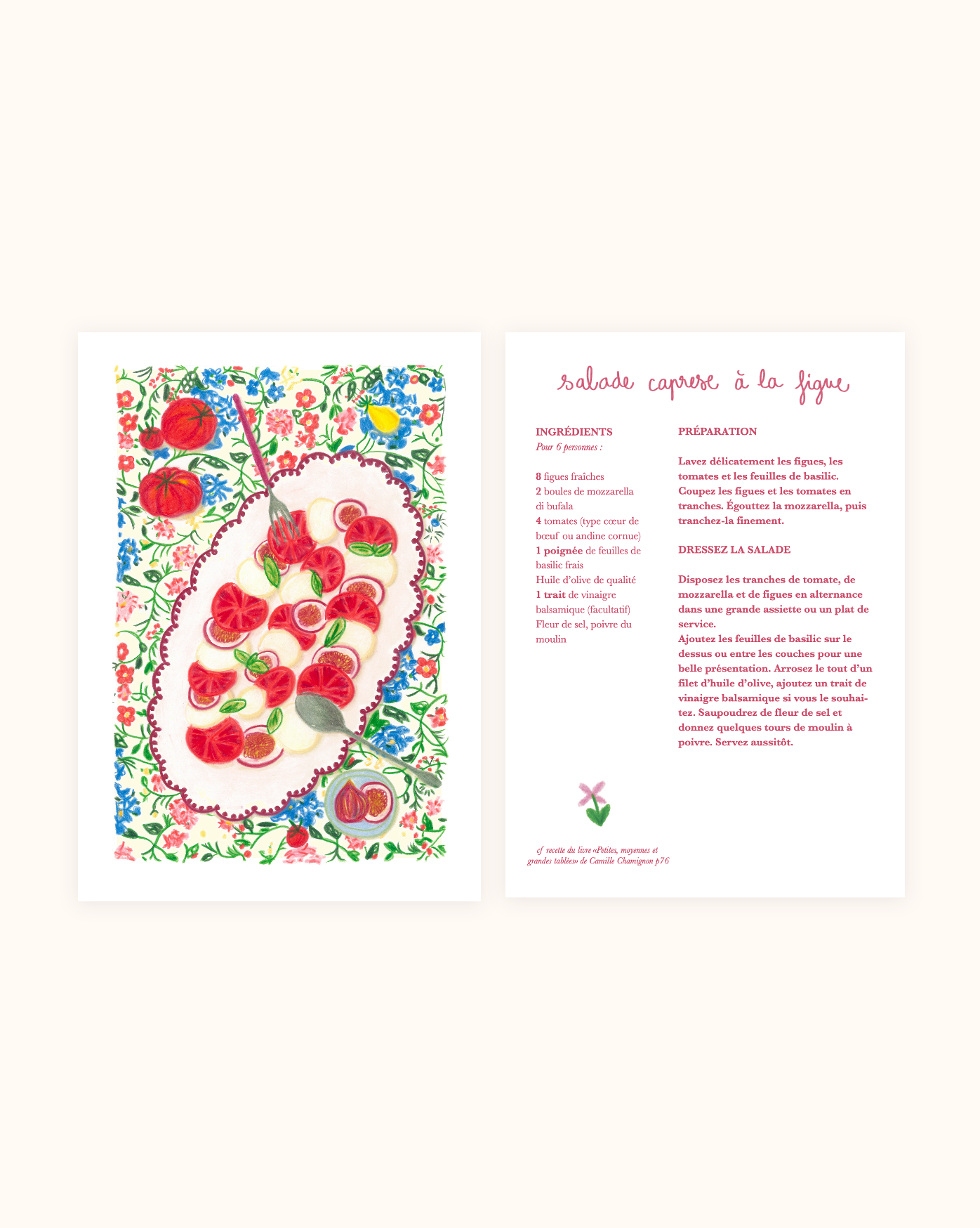 La recette de la salade caprese à la figue