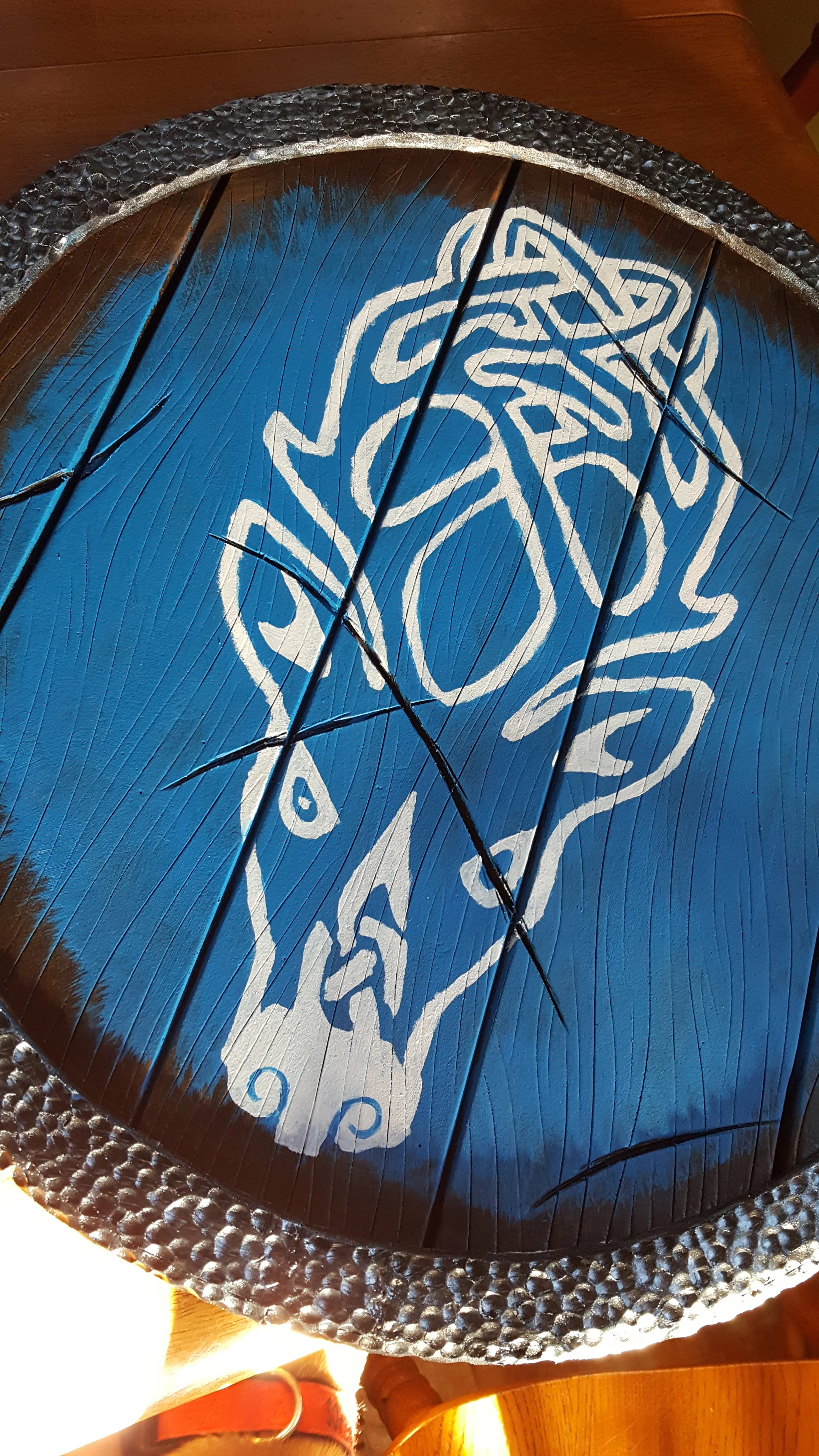 Guard shield from Skyrim -  
EVA foam, plastidip, acrylic paint