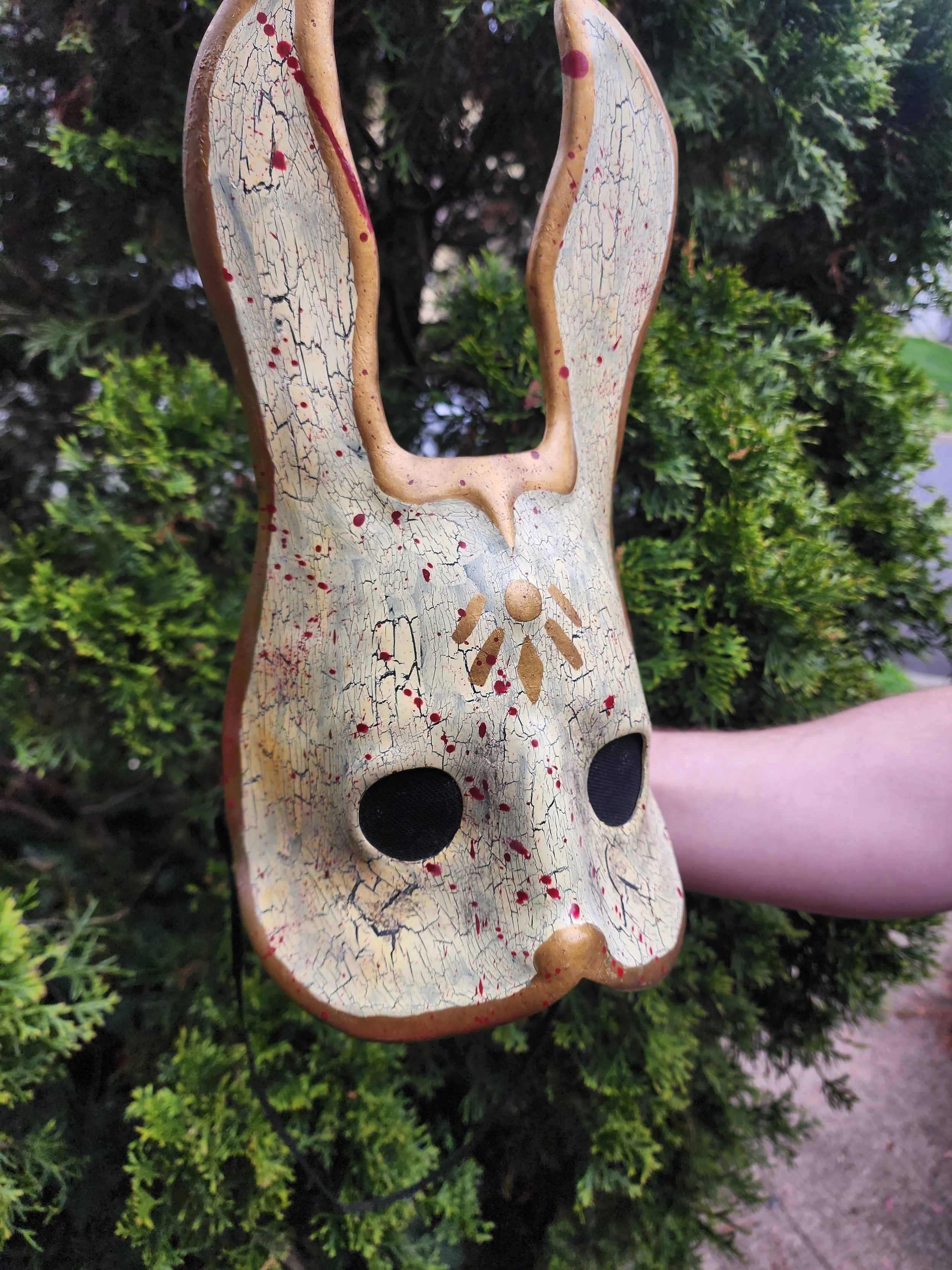 Splicer mask from Bioshock - Vacuum formed PETG, enamel paint
