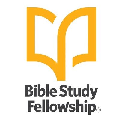 Logo of Bible Study Fellowship with an open book icon and the words 'Bible Study Fellowship' underneath.