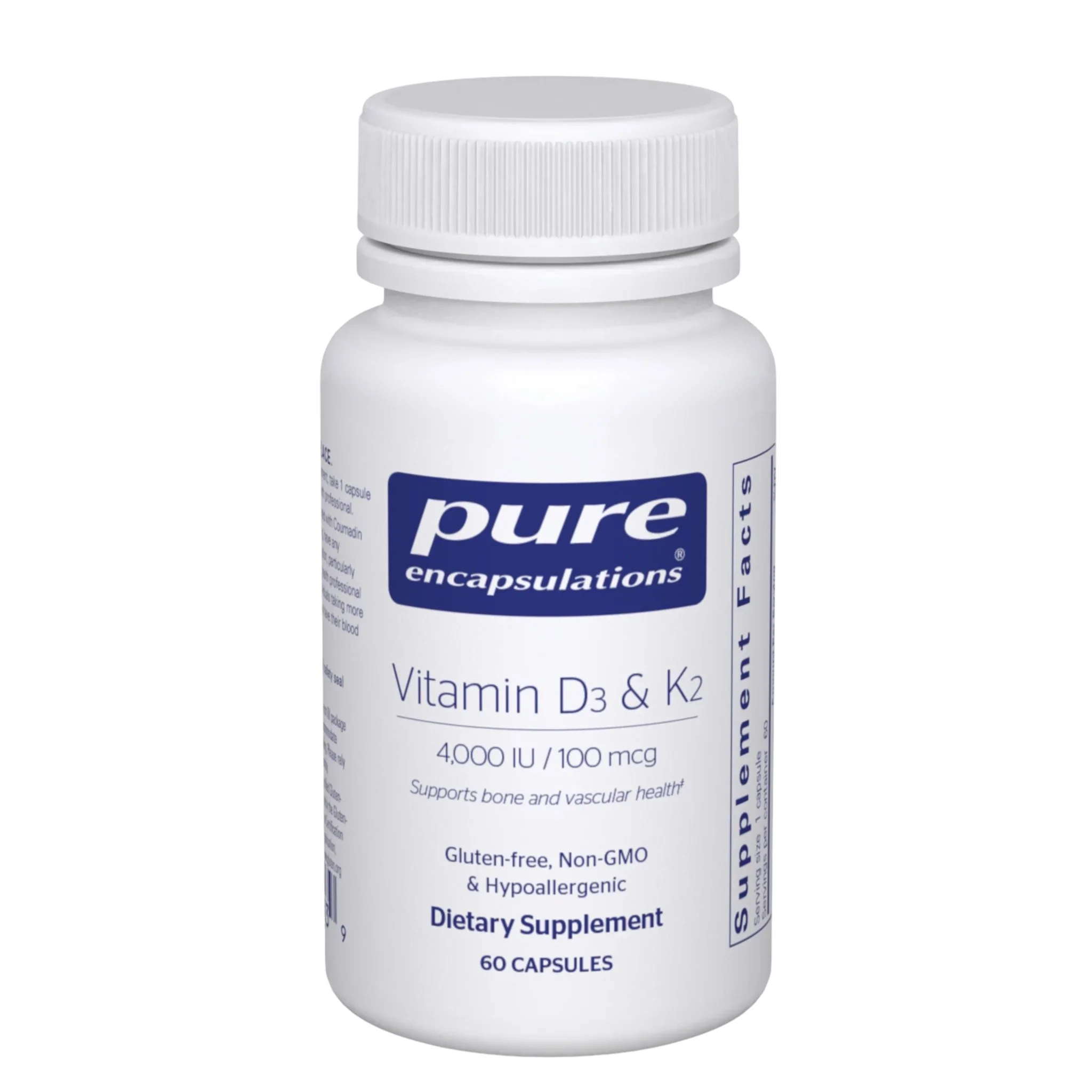 Pure Encapsulations Vitamin D3 & K2 (60 capsules)