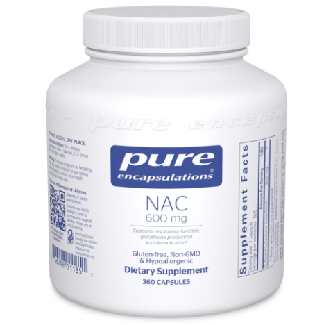 Pure Encapsulations NAC 600mg (180 capsules)