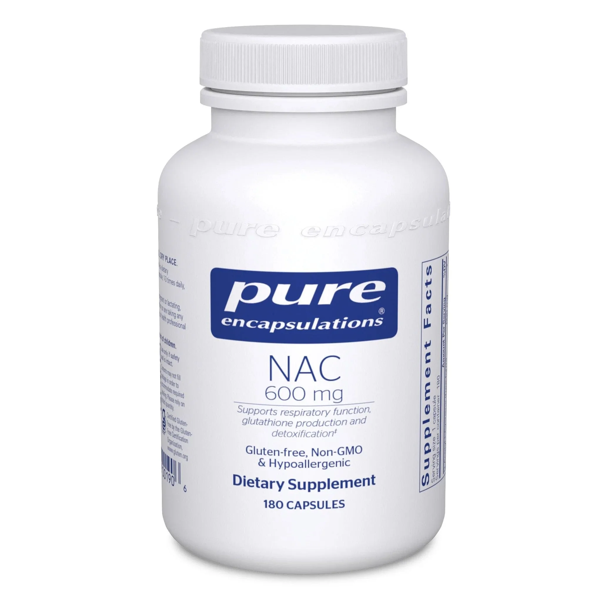Pure Encapsulations NAC 600mg (180 capsules)