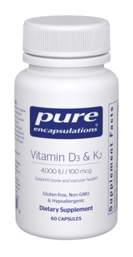 Pure Encapsulations Vitamin D3 & K2 (60 capsules)