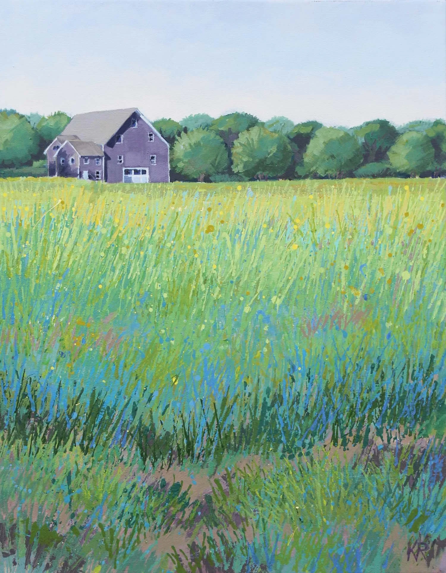 Along the Road  • Acrylic 14" x 16" Sold