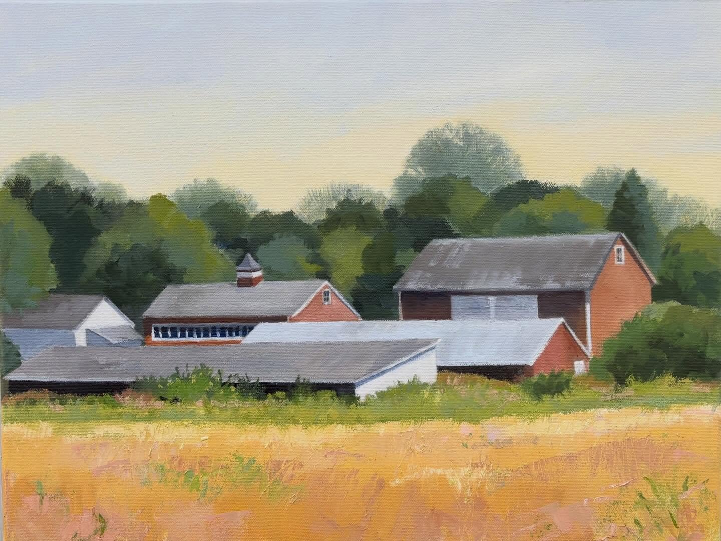 Happy Thanksgiving.. Grateful for all my family and friends who support me on this creative journey. 
Summer Glow 12&rdquo;x 16&rdquo; Oil  John Jermain Library Patron Art Show Nov 25-Jan 15 #barns #landscapeart #longislandartist #hamptons